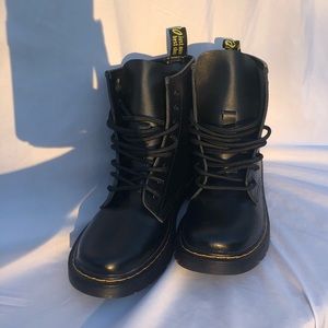 Leather Combat Boots